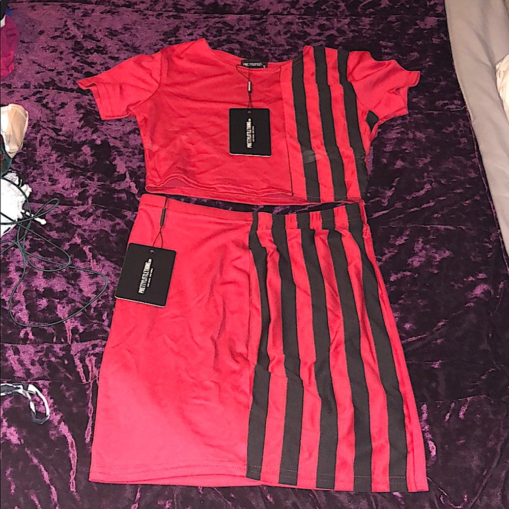 Two piece set- Crop top & skirt